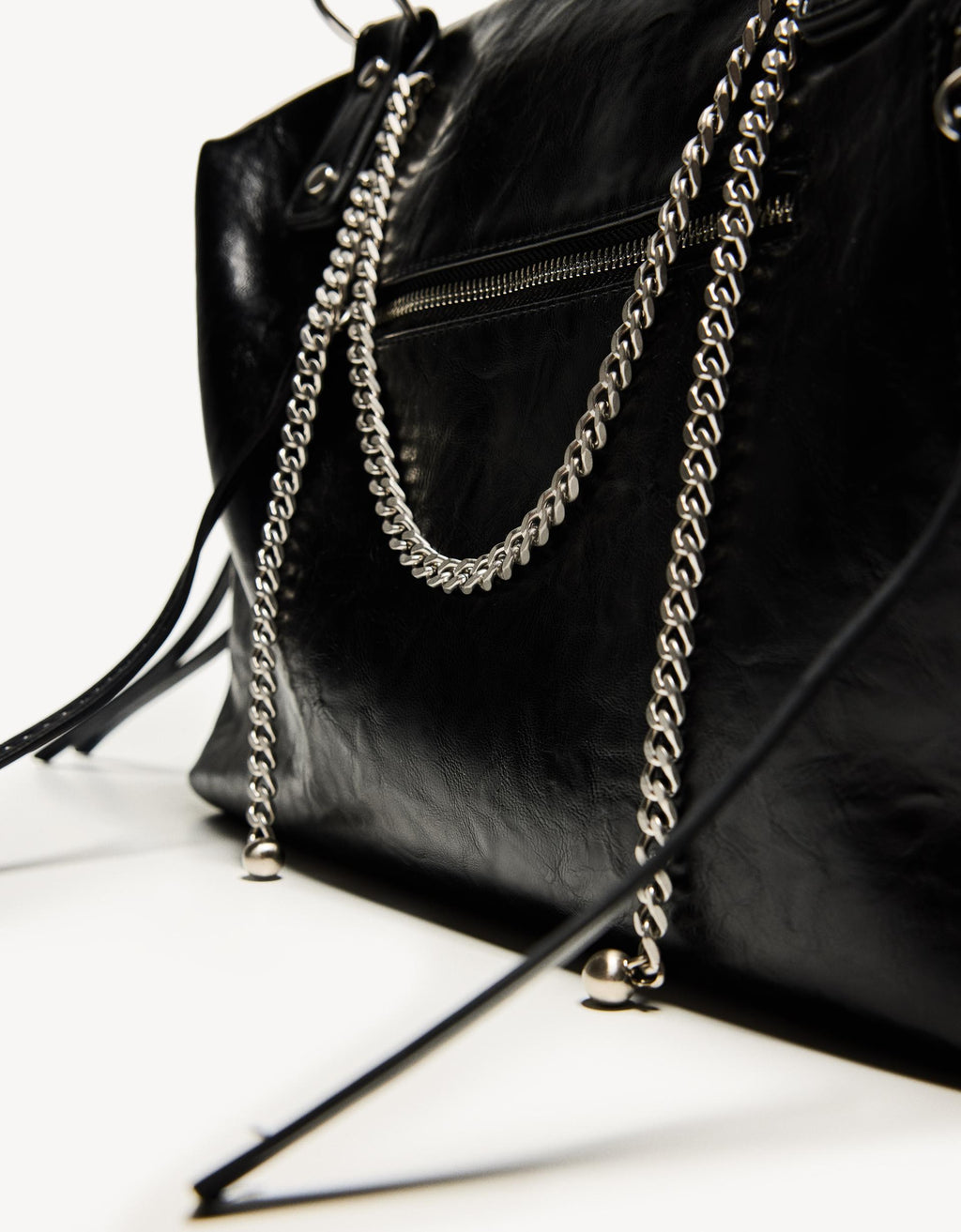 Zincirli suni deri kadın çanta