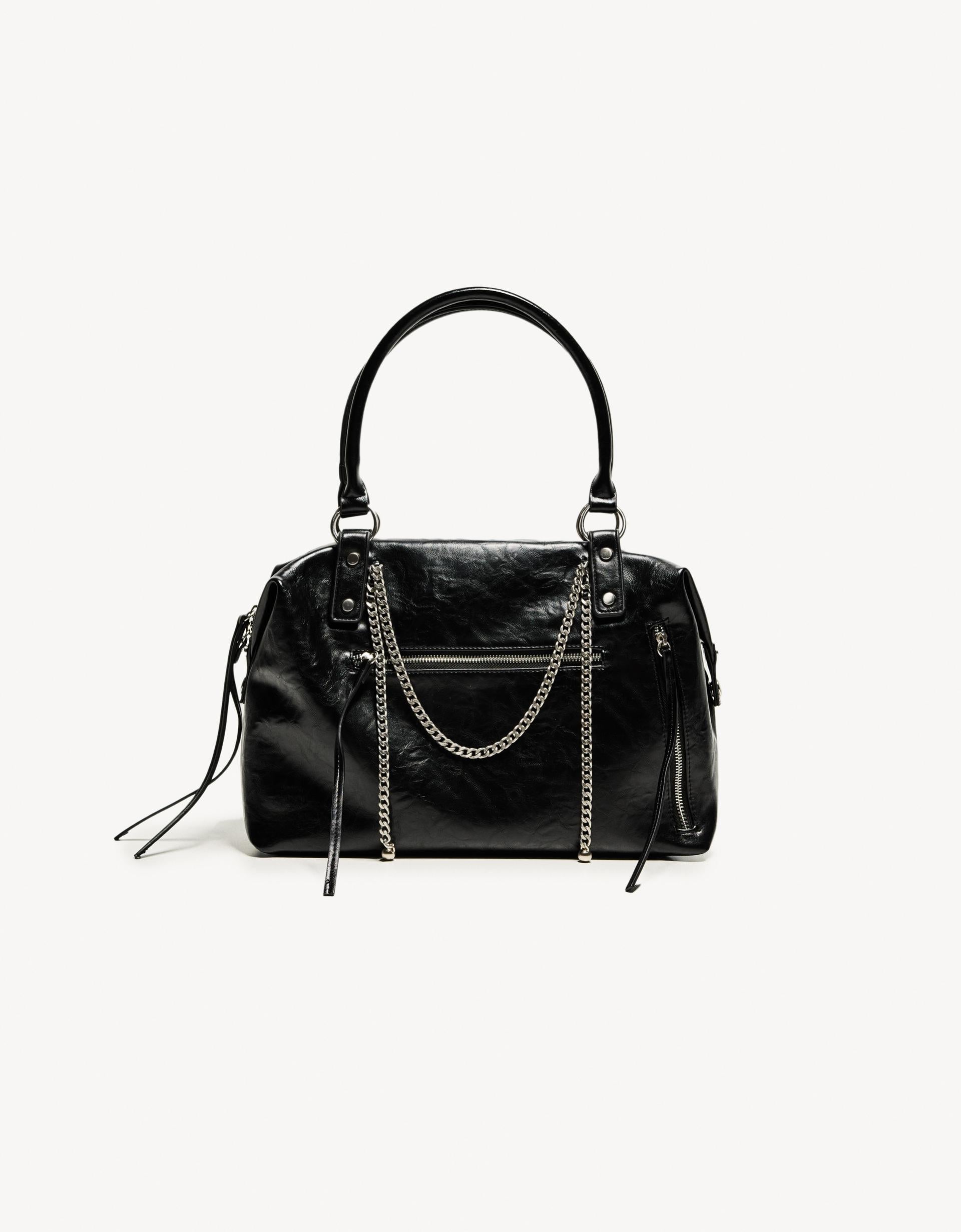 Zincirli suni deri kadın çanta