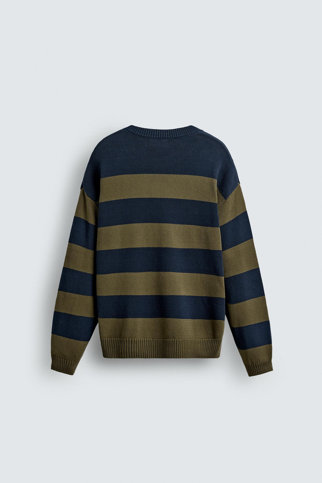 Erkek Çizgili Jakarlı Kazak