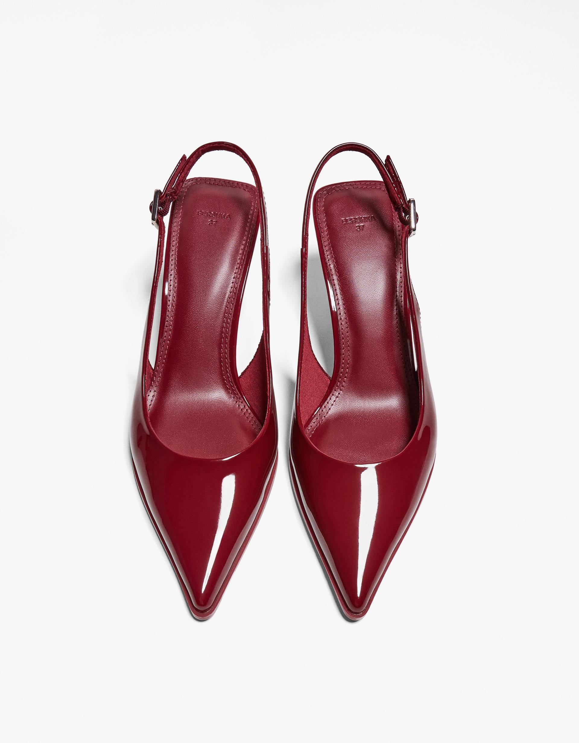 Kadın Bordo Topuklu Ayakkabı