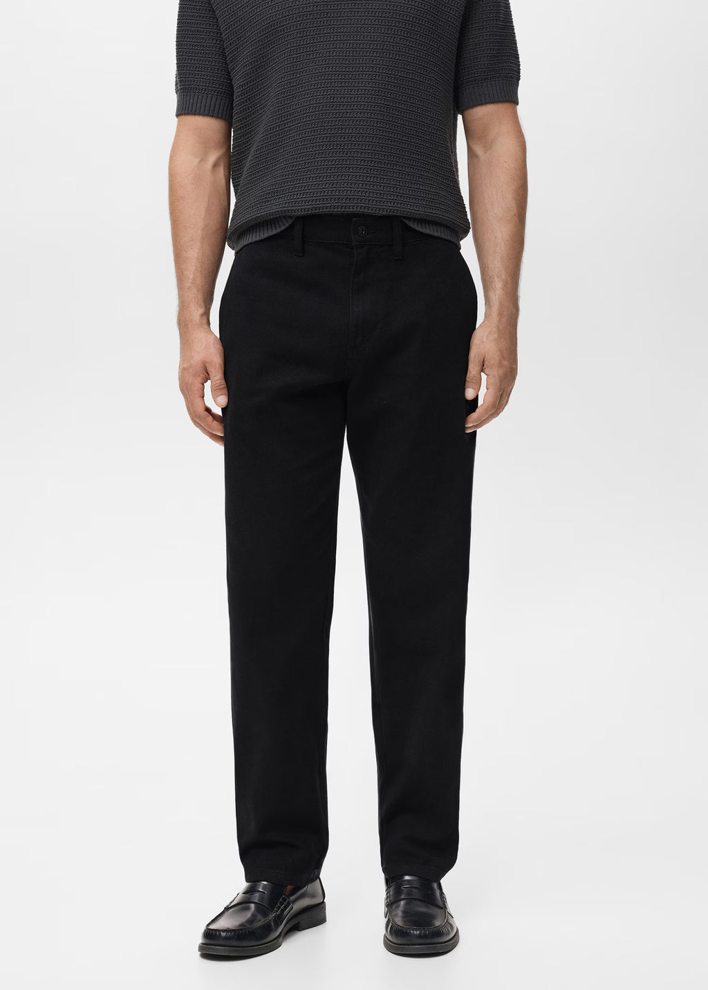 Regular kesim pamuklu jean pantolon