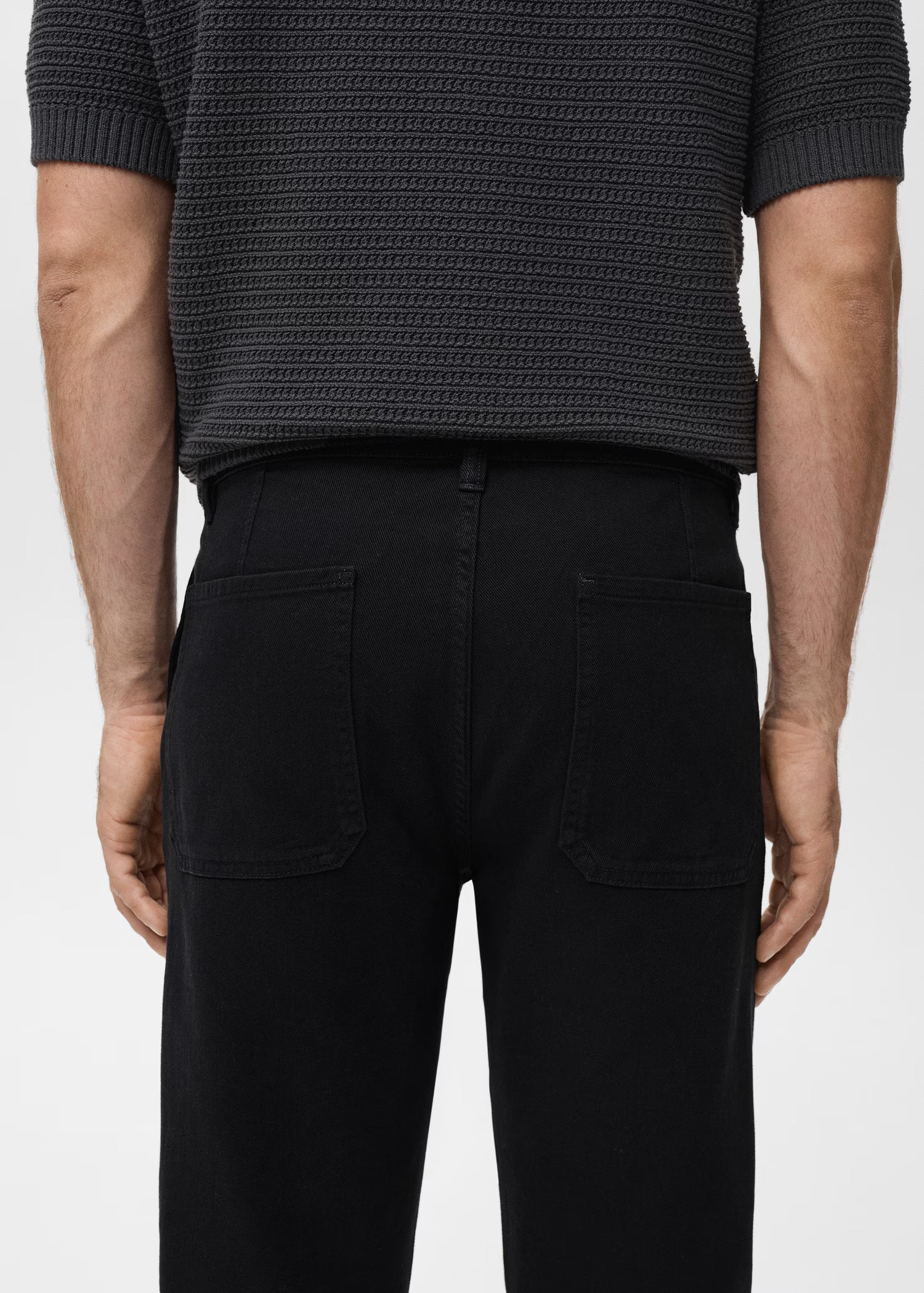 Regular kesim pamuklu jean pantolon