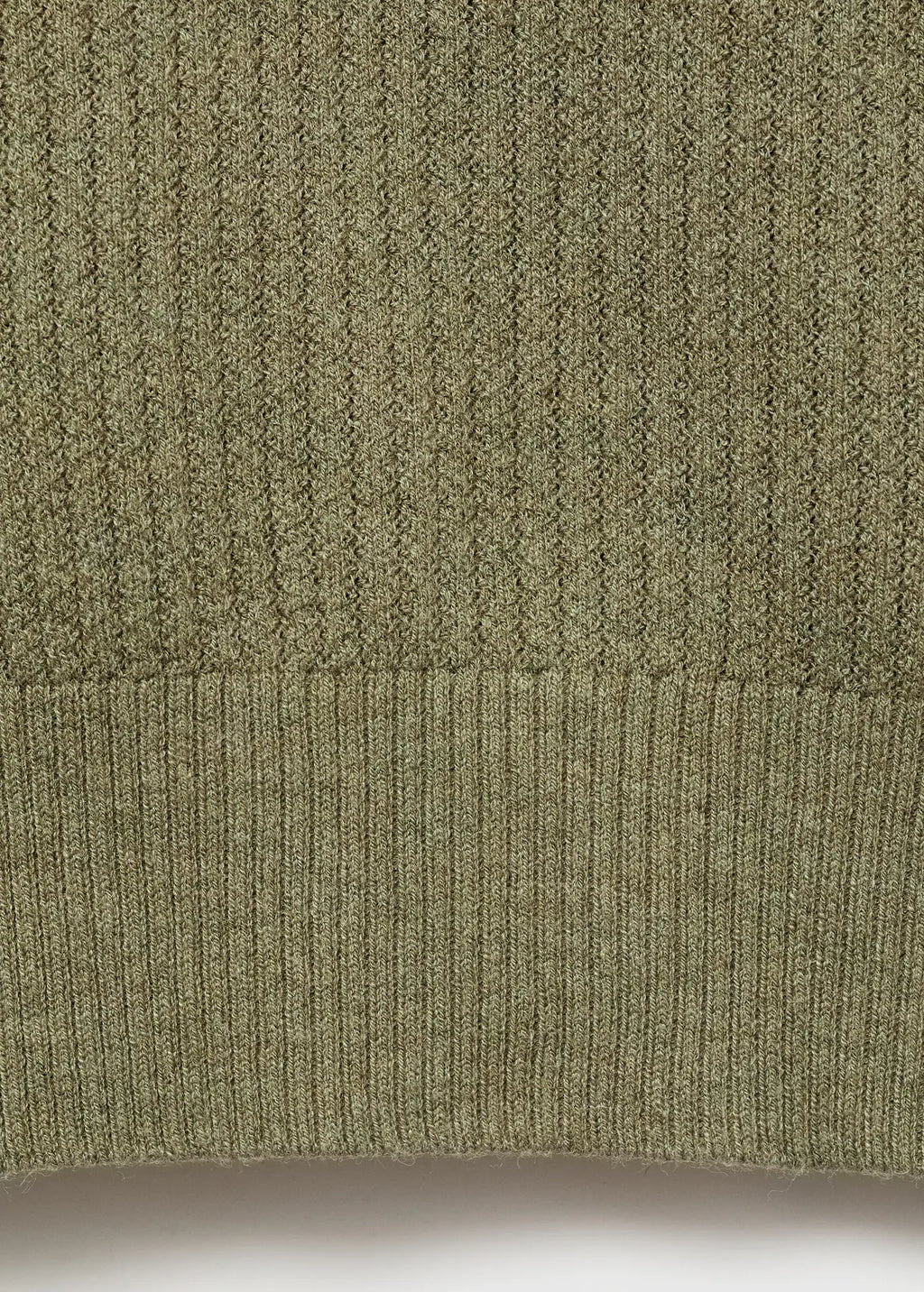 Fitilli örgü polo gömlek