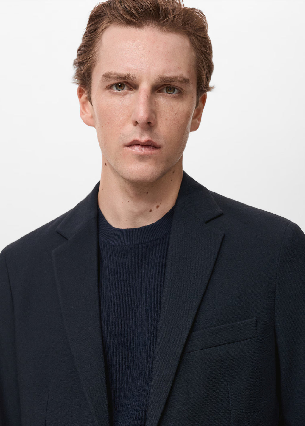 Dar Kesim Pamuklu Blazer Ceket