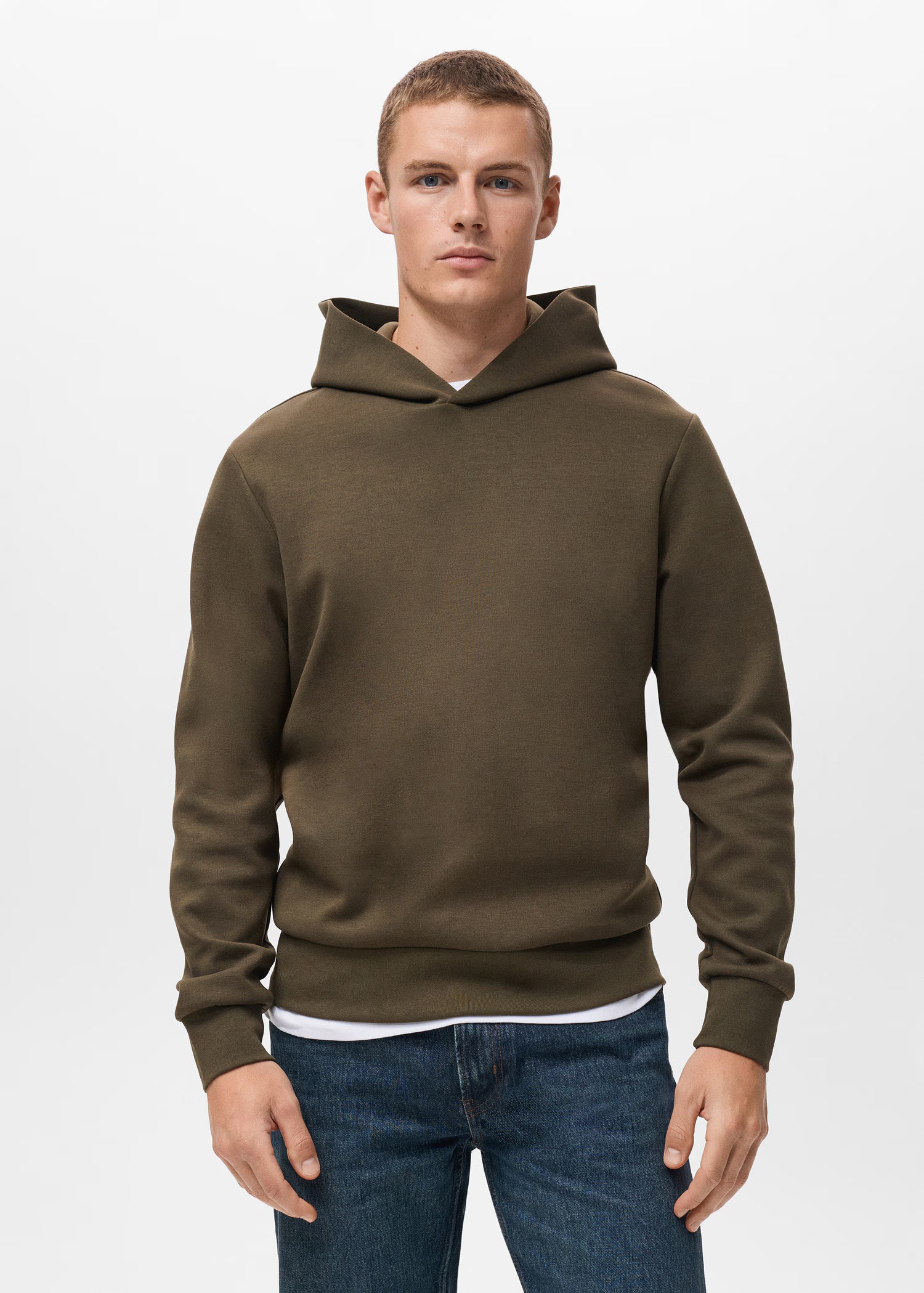 Regular kesim kapüşonlu sweatshirt