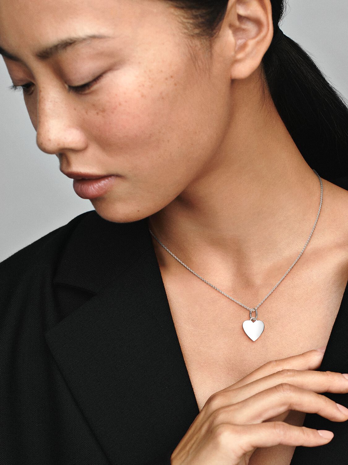 Yazı İşlenebilir Kalp Etiket Kolye Ucu