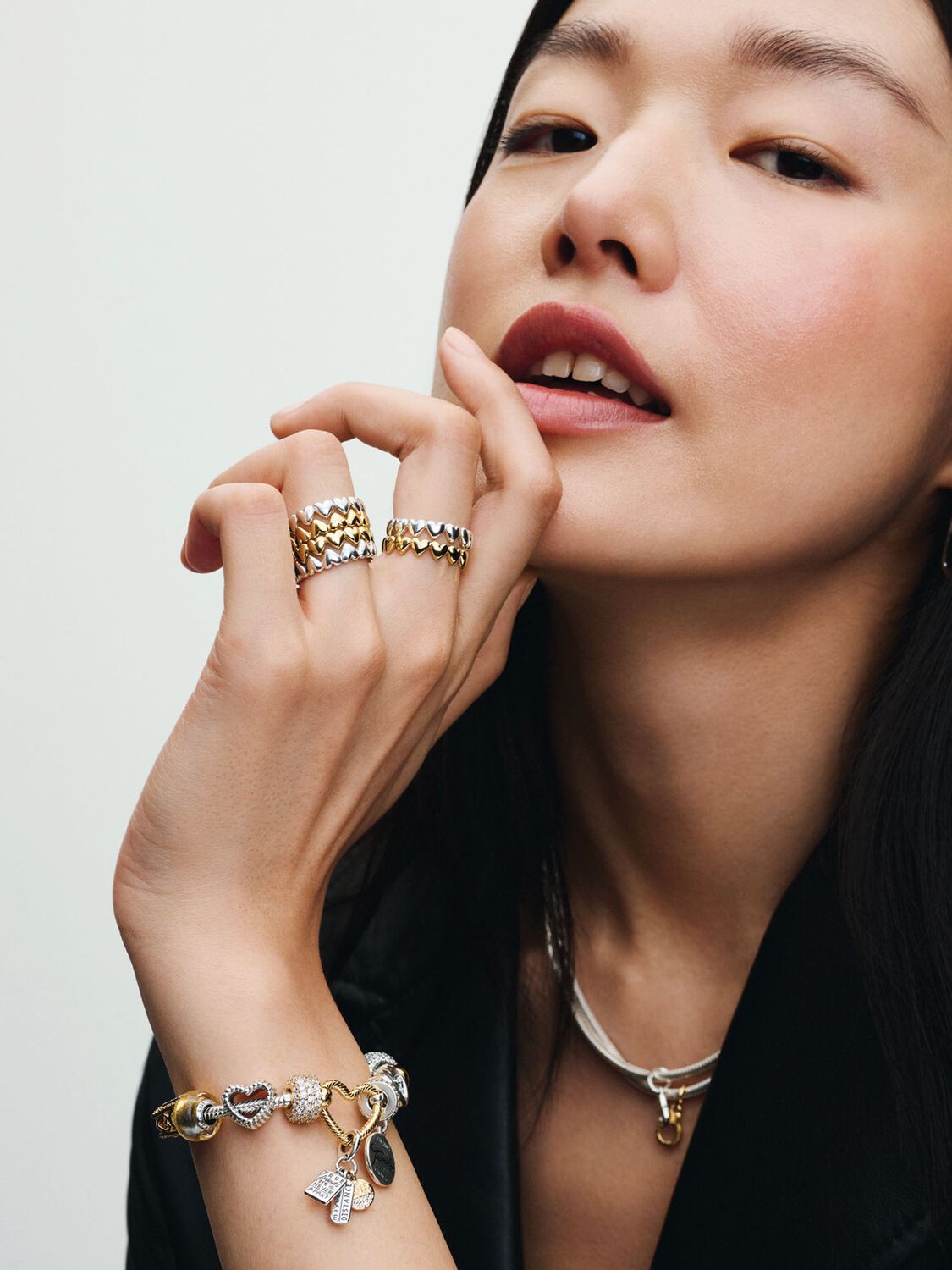 Boncuklu Kalp Küresi Charm